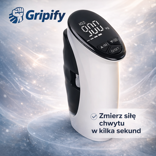 Gripify™ – Cyfrowy Miernik Siły Chwytu LED | Zwiększ Siłę Dłoni, Popraw Wyniki i Śledź Progres